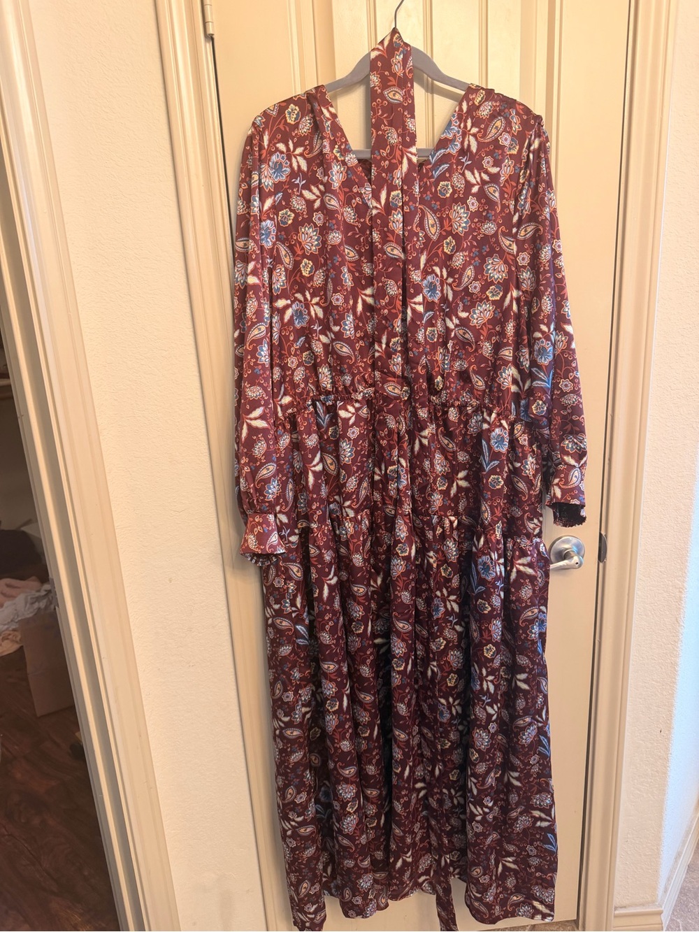 Skies are blue Paisley Dress